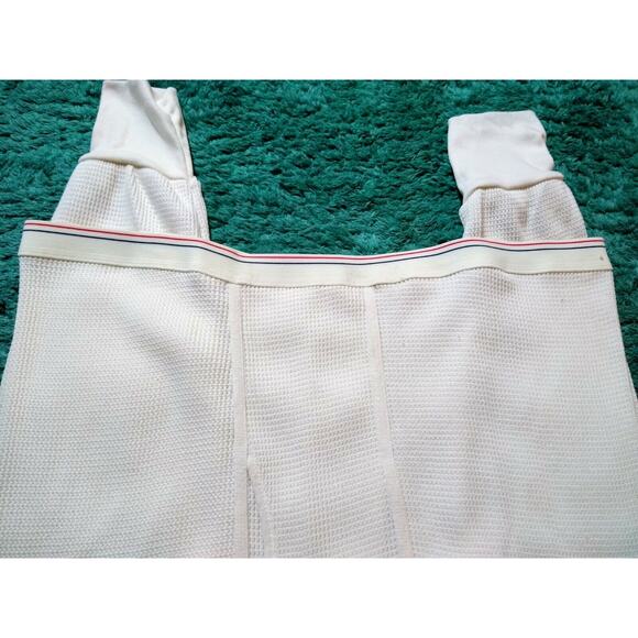 Vintage Unbranded Long Underwear Pants 50/50 Mens 5XL 58-60 USA Red White Blue - Picture 2 of 6